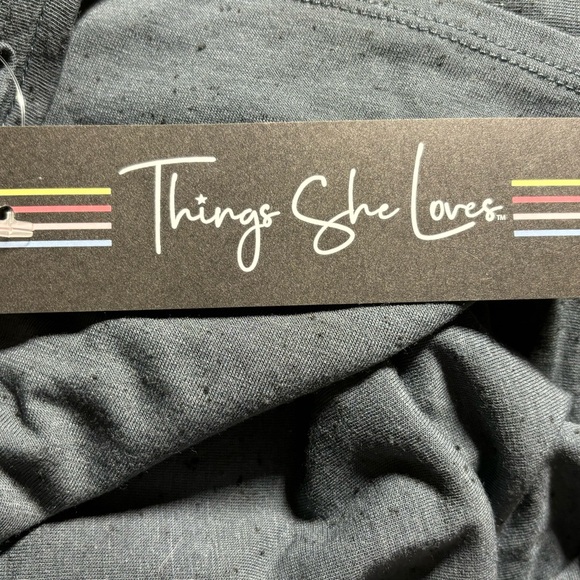 Things She Loves gray speckled Weekend Warrior tshirt, size small - Picture 9 of 9